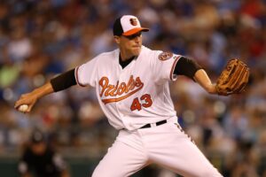 orioles player with arm back before pitching