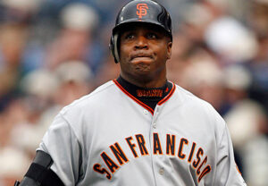 san francisco baseball player pursing lips