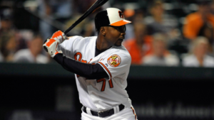 orioles player up to bat waiting for pitch