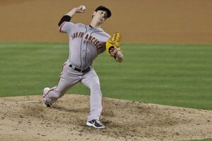 pitcher for san francisco on pitchers mound