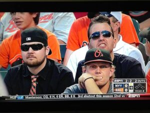 screen shot of fans in stands during orioles yankees game