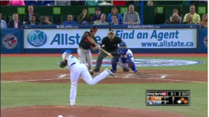 orioles player batting with toronto winning