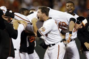 orioles team carrying team player nate mclouth