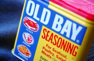 canister of old bay crab seasoning