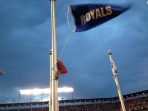 royals baseball flag flying