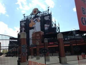 gates by entrance at camden yards