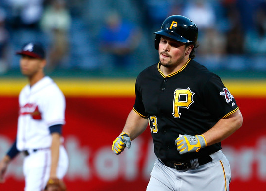 pittsburg pirates player running bases during game