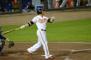 Chris Davis of the Baltimore Orioles takes a swing.
