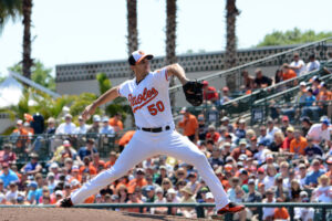 pitcher about to pitch in baseball game