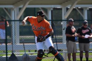 Francisco Pena in Spring Training.