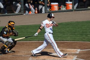 Chris Davis swings.