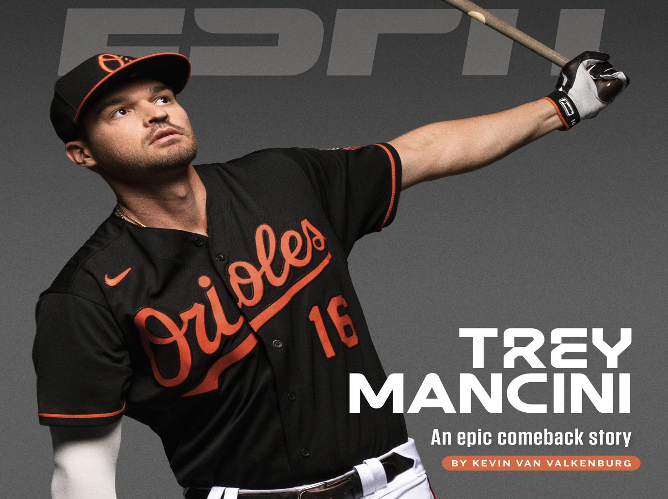 Trey Mancini on cover of ESPN the Mag
