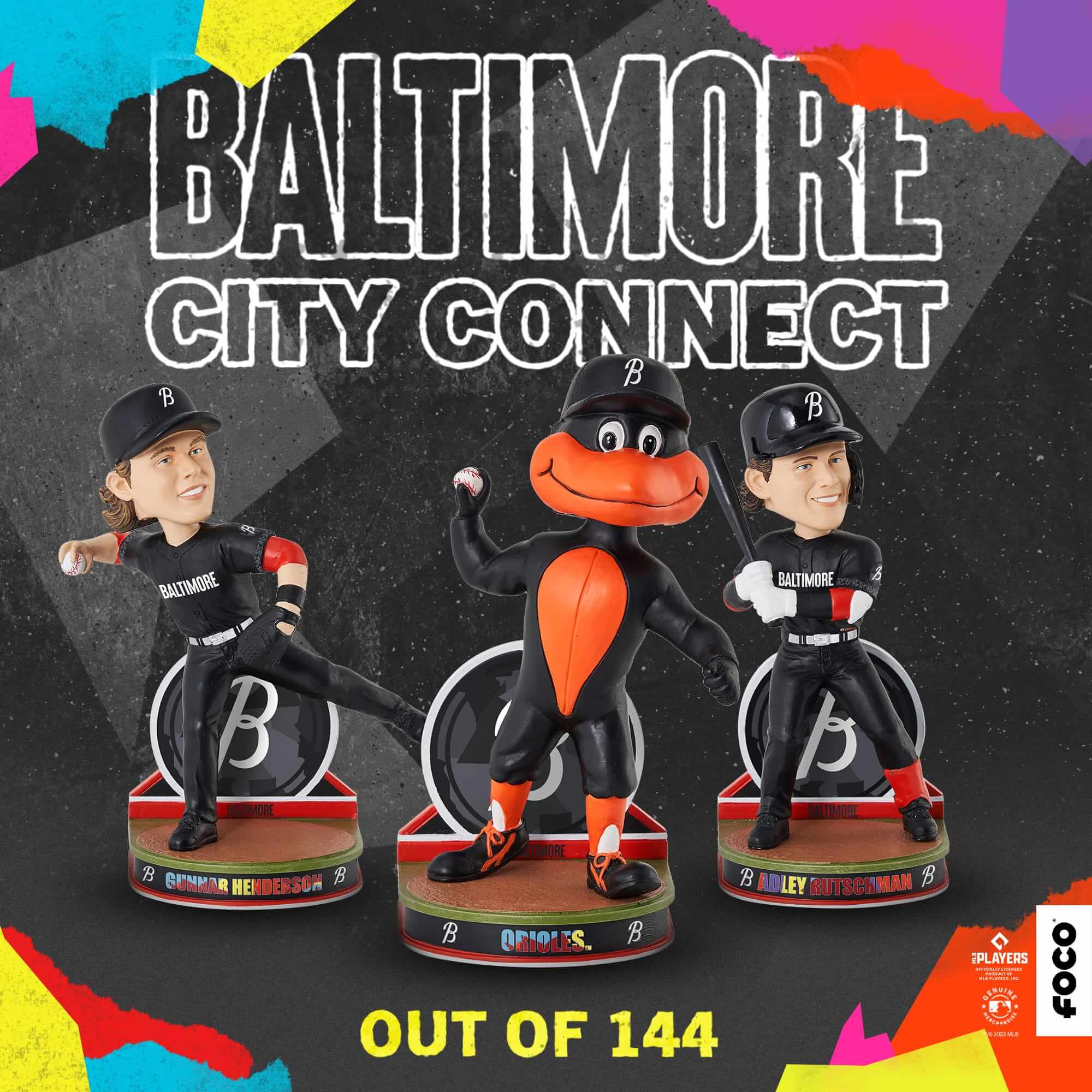Adley Rutschman Baltimore Orioles 2023 City Connect Bobblehead FOCO